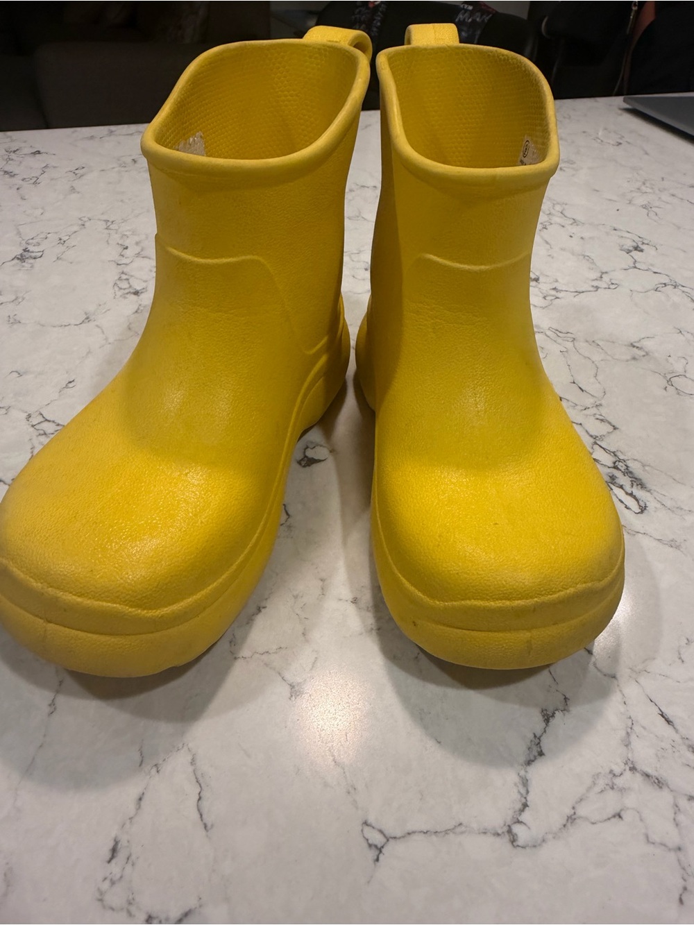 Cat & Jack Bright Yellow Kids Waterproof Rain Boots